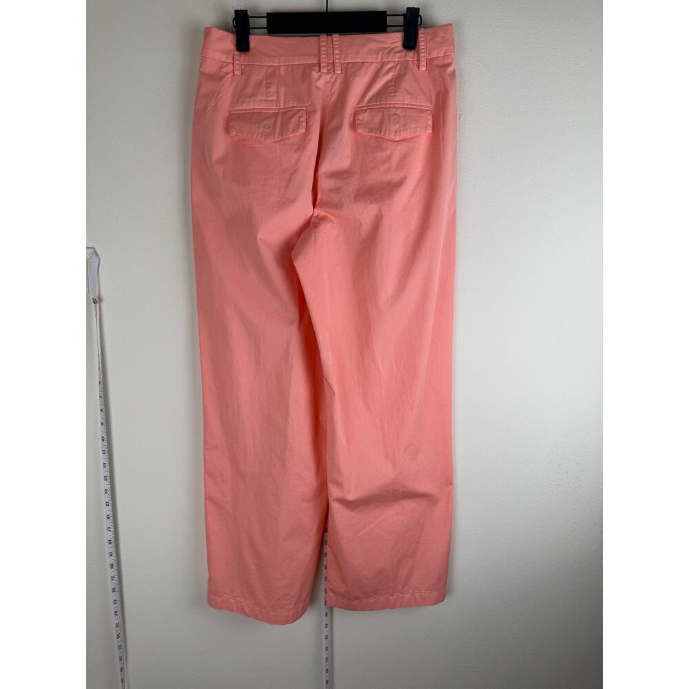 NWT J.Crew Essential Wide Leg Poplin Pants Peony 6 - Picture 8 of 14